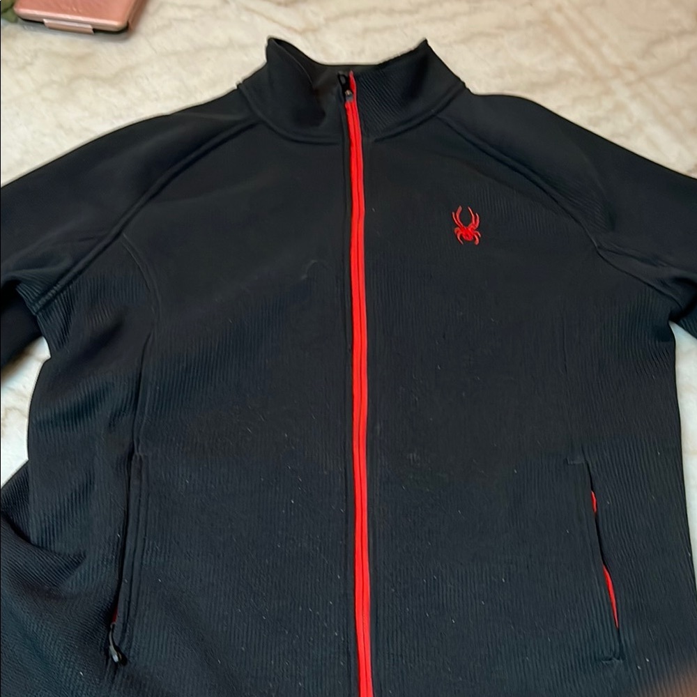 Spyder Black and Red Ski Jacket